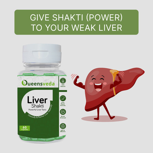 Liver Shakti Capsules- Advance Liver Detox for Healthy Liver | Goodness of Ayurveda Herbs that helps in Fatty Liver, Weak Liver & slow digestion
