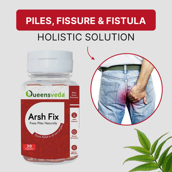 ArshFix Capsule: Best Ayurvedic Product For Piles, Fissure & Fistula (30 Capsules)
