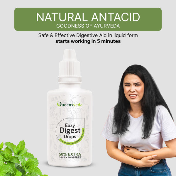 Eazy Digest Drop for Quick & Immediate relief in acidity, Heart burn, Stomach ache and indigestion.