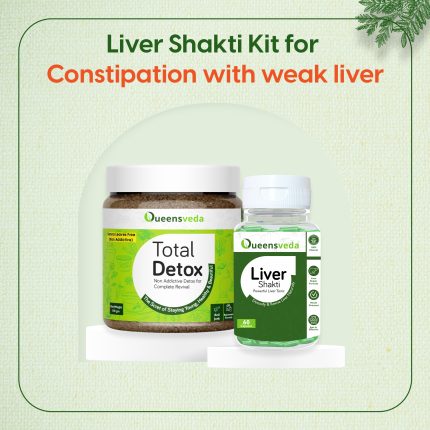 Liver Shakti Kit – All-in-One Ayurvedic Kit for Healthy Liver (100% Natural Powerful & Effective Liver Detox) with 2 Units Total Detox