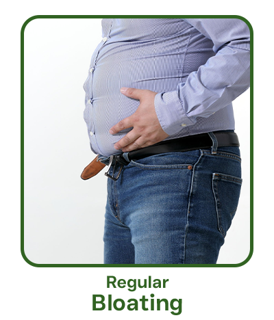 regular bloating